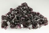 Purple Cubic Fluorite Cluster With Phantoms - Okorusu Mine #191984-4